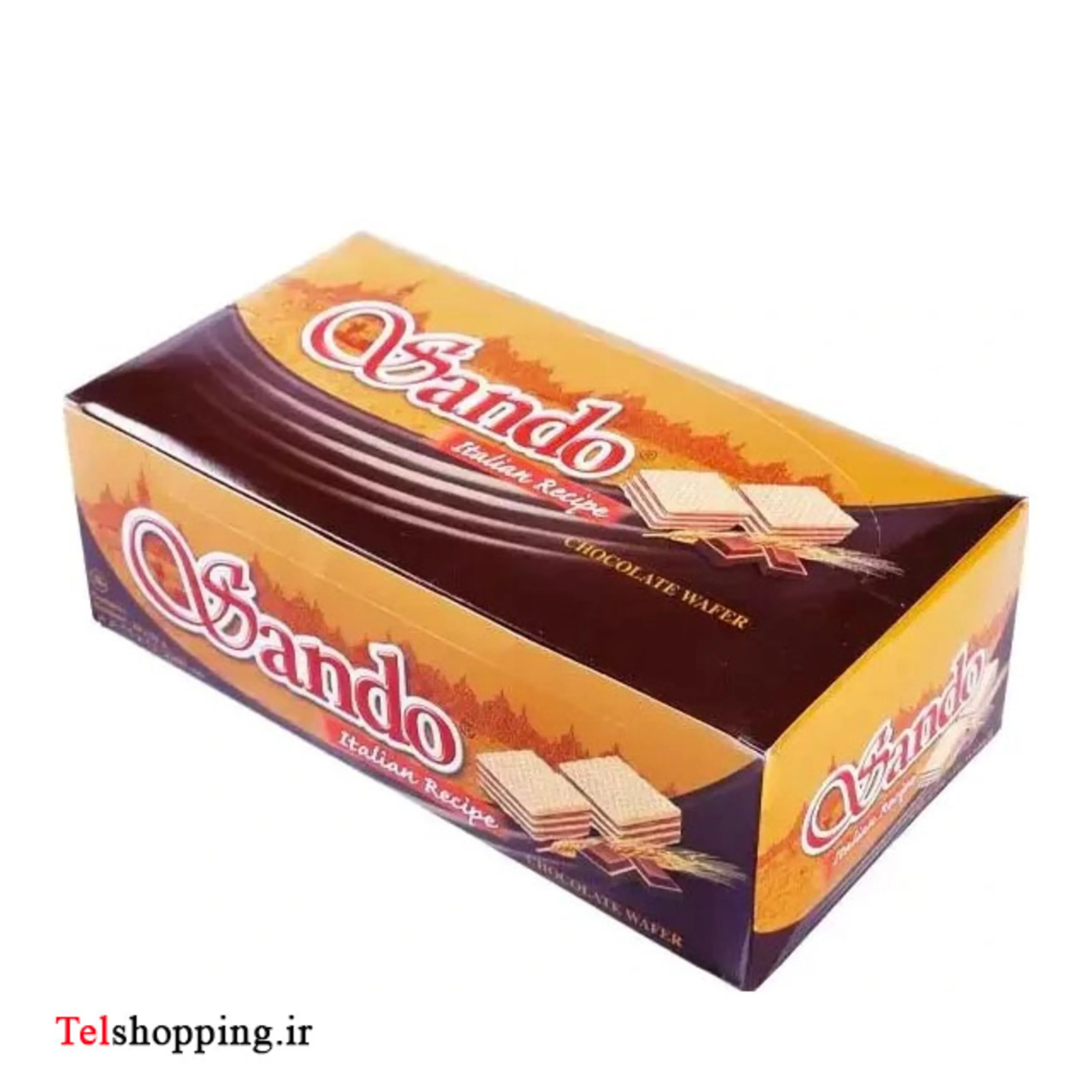 ویفر شکلاتی ساندو باکس 24 عددی Sando Wafer